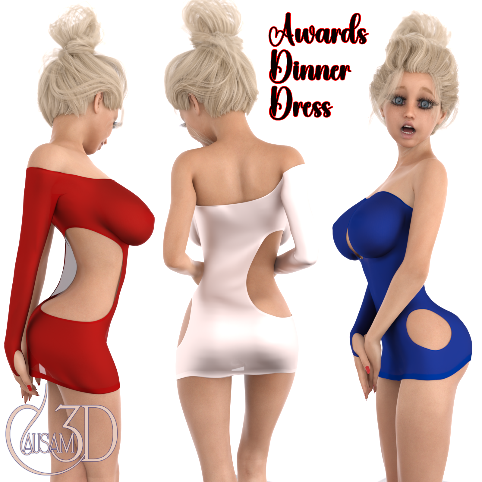 Awards Dinner Dress for Daz Studio Genesis 8 Female