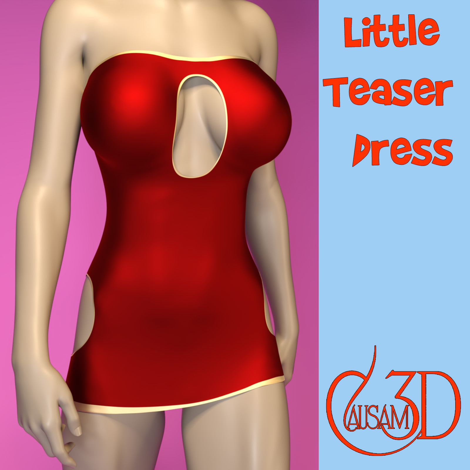 Little Teaser Dress for Daz Studio Genesis 8 Female